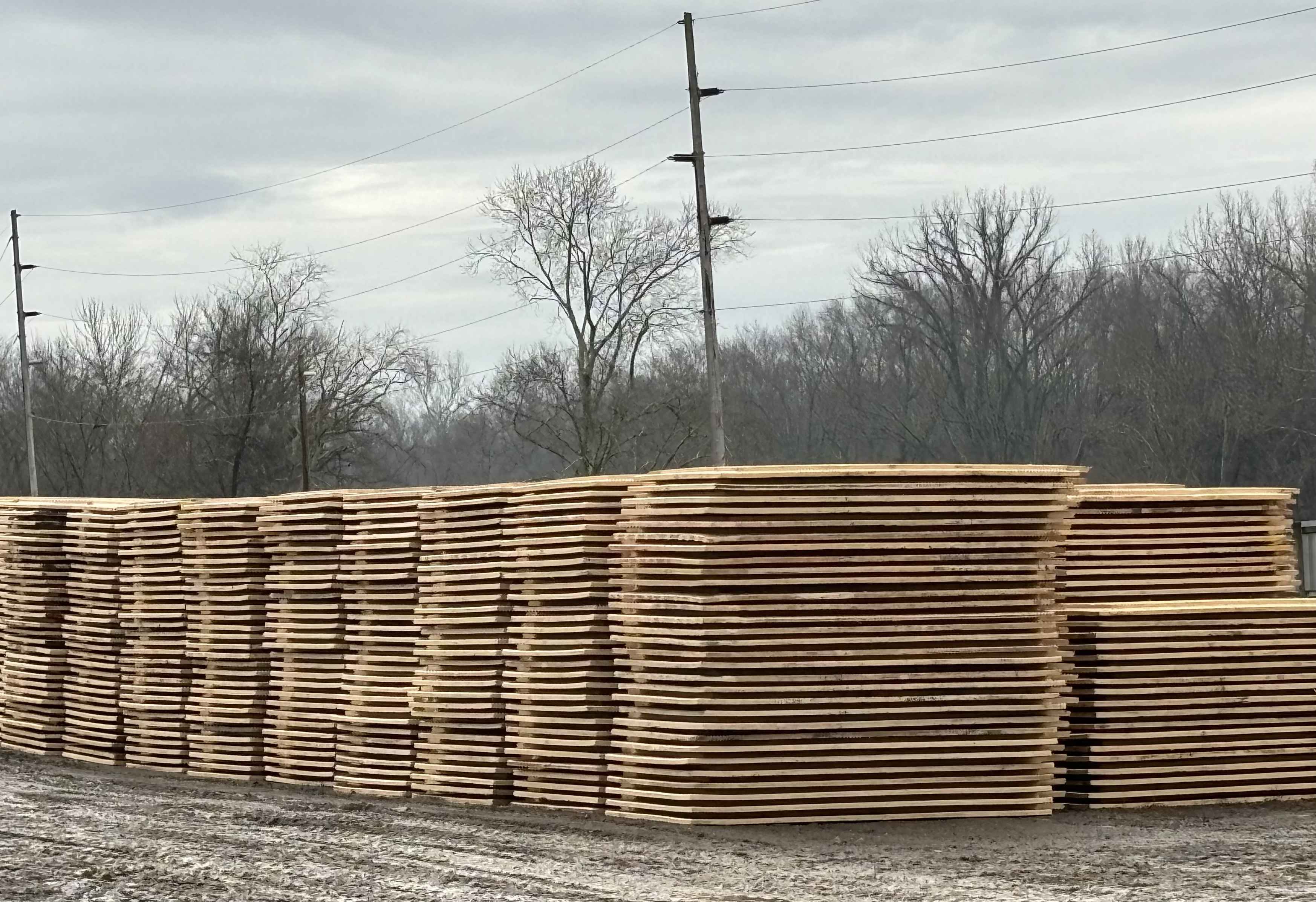 MatPRO composite mat inventory at the Dover Ohio yard